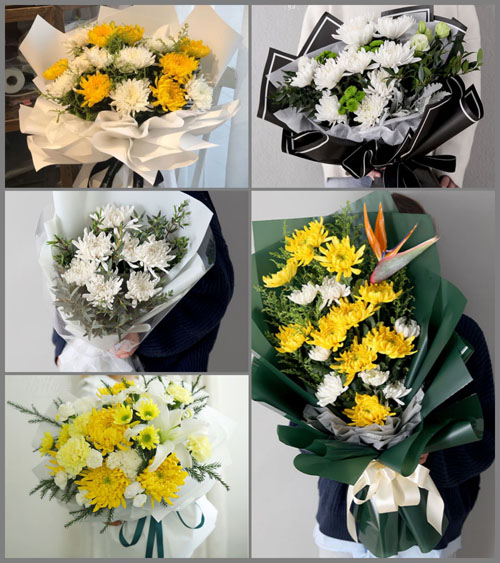 江苏扬州邗江区双桥乡白事花束代送